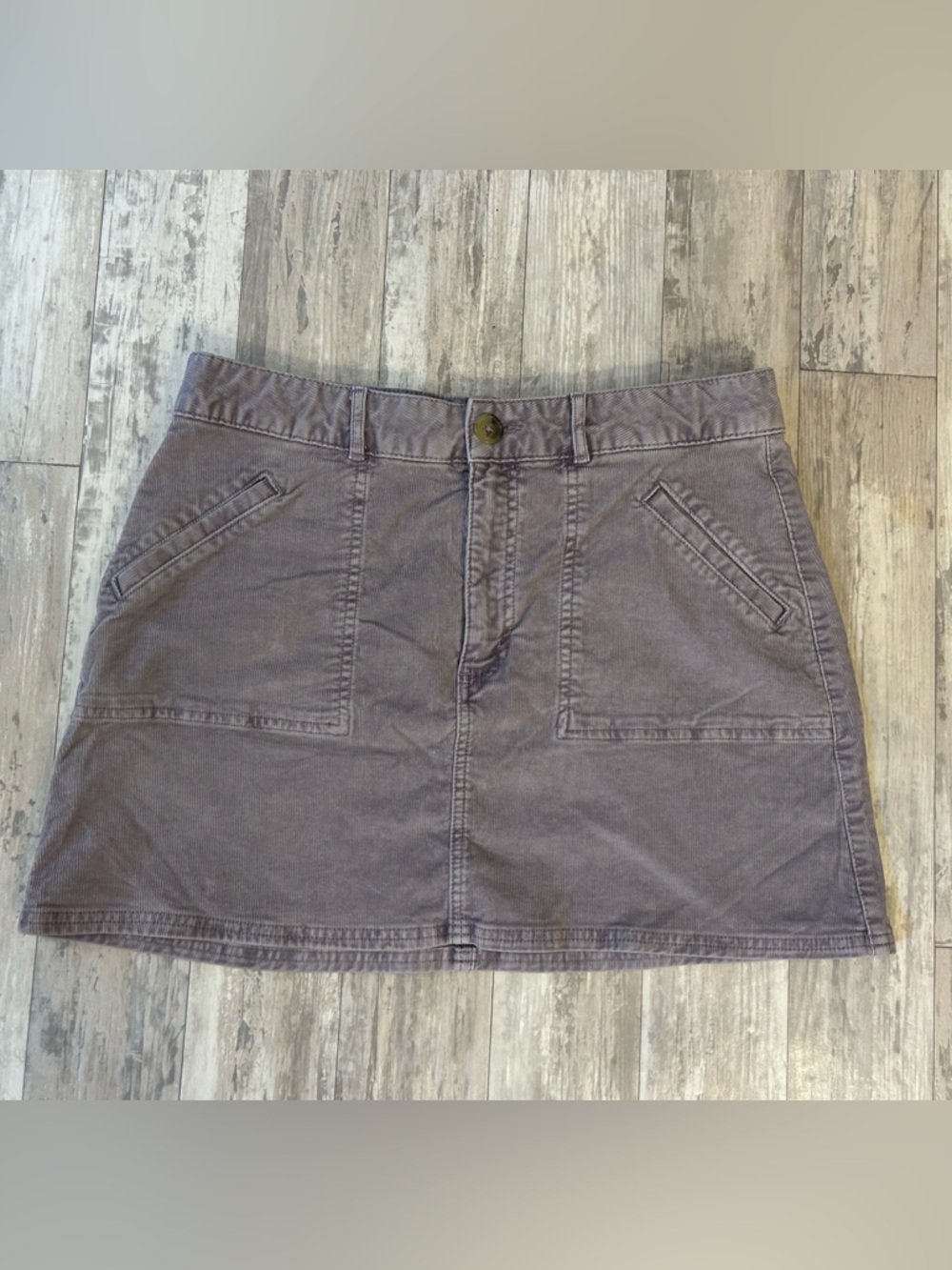 American Eagle Outfitters Lavender Corduroy Mini Skirt Size 10
